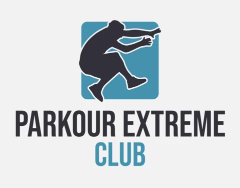 Plantilla de diseño de logotipo de club extremo de parkour