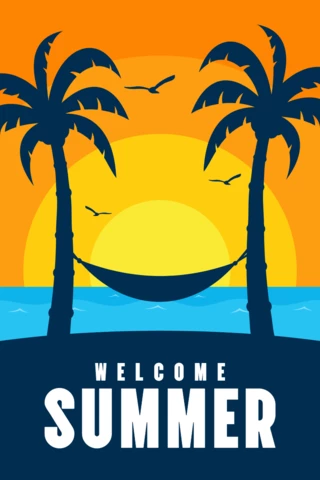 Welcome Summer Time Banner Design Template