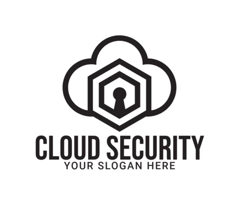 Cloud Security Logo Design Template
