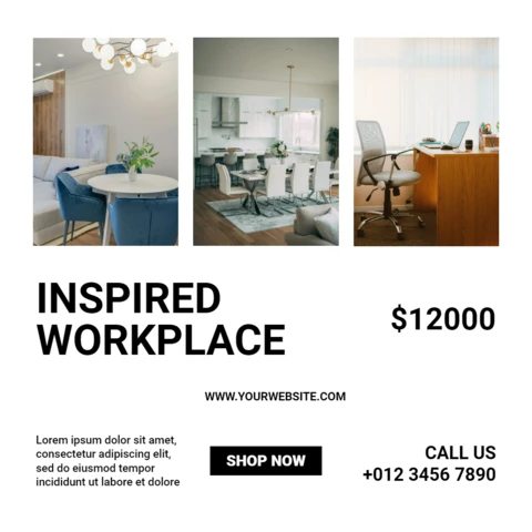 Bright Elegant Marketing Insta Ad Post Design Template