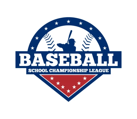 Szablon projektu logo sportowe mistrzostw baseballu