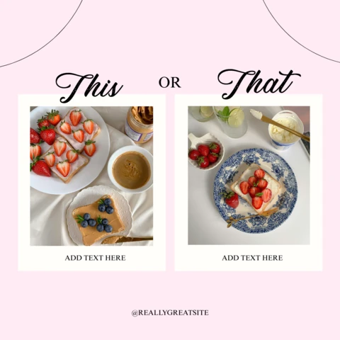 Gesundes Frühstück Entscheidungen Instagram Post Design Vorlage