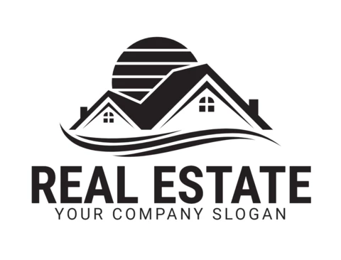 Modèle de conception de logo immobilier