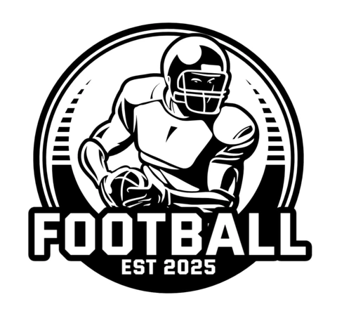 American Football Badge Logo Design Template