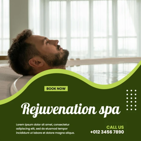 Eye-Catching Beauty Center Promotional Instagram Post Design Template