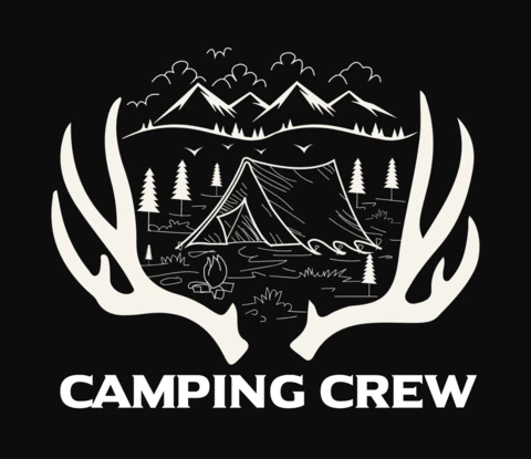Camping Crew Camping Hiking T-Shirt Design Template