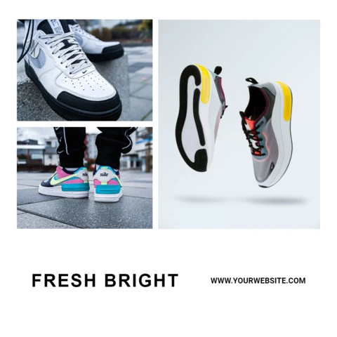 Fashion And Style Sneakers Sale Instagram Post Design Template