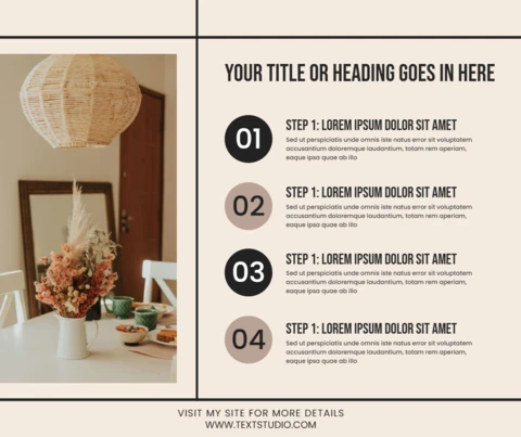 4-Step Process For A Perfect Setup Post Design Template