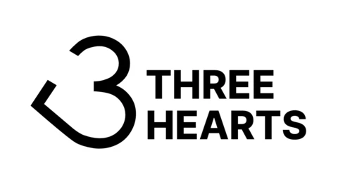 Three Hearts Logo Design Template