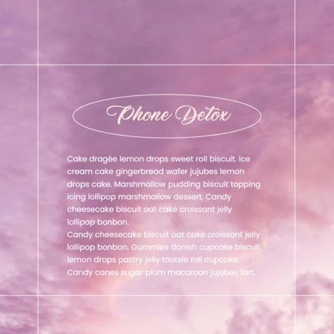 Phone Detox Tips Instagram Post Design Template