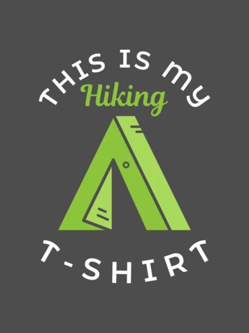 This Is My Hiking T-shirt Template Design