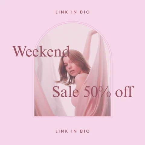 Pastel Pink Promotional Article Instagram Post Design Template