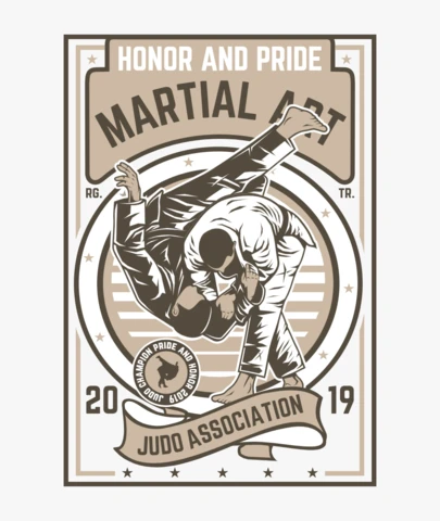 Honor Pride Martial Art T-Shirt Design Template