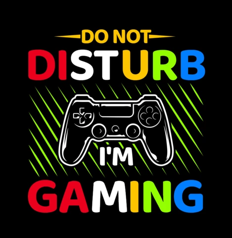 No molestar plantilla de diseño de camiseta de juego