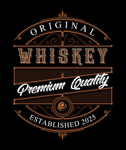 Logo de l'insigne du whisky vintage
