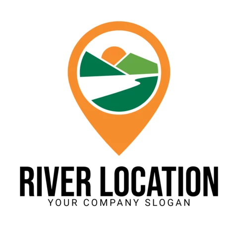 Modèle de logo pour un site fluvial