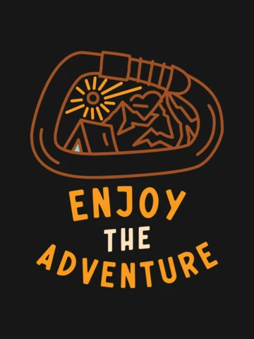 Enjoy The Adventure T-shirt Template Design