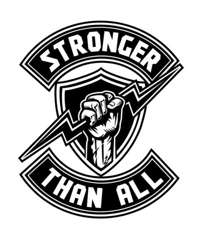 Stronger Than All T-Shirt Design Template