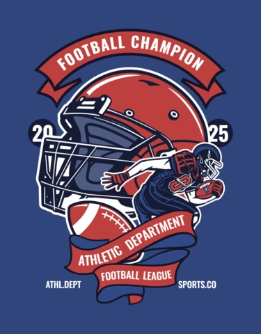 American Football Championship T-shirt Design Template
