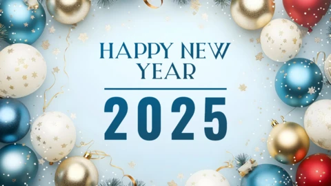 Happy New Year Background Image Design Template