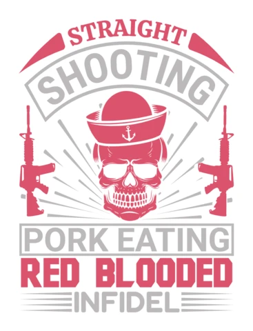 Bold Skull and Guns Graphic Design Template for Edgy Apparel
