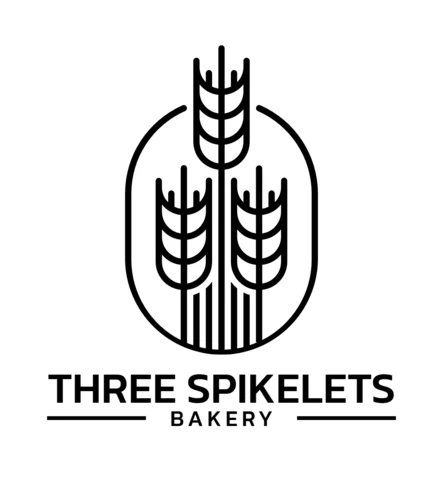 Three Wheat Spikelets Bakery Logo Design Template