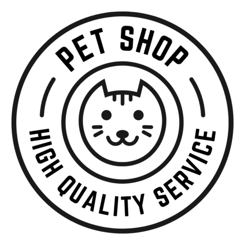 Modelo de design de logotipo de brinquedos e acessórios para lojas de animais de estimação