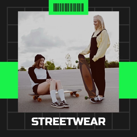 Streetwear lifestyle social media post design template