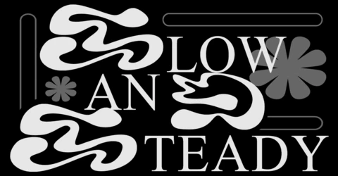 Abstract Typography Design Template for Modern Posters