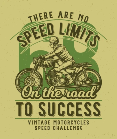 Biker auf motorrad t-shirt design vorlage