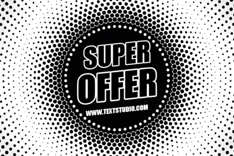 Template de design em meio-tom ousado para folheto promocional de super oferta
