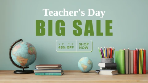 Teacher's Day Sale Design Template - Modern & Stylish Educational Promotion