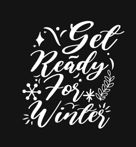 Get Ready For Winter T-Shirt Design Template
