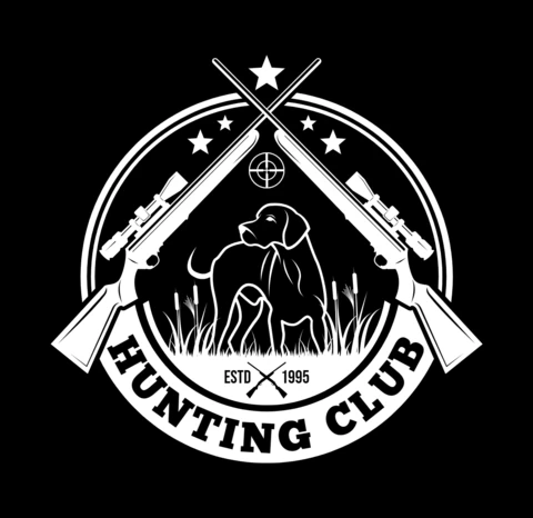 Hunting Dog Club Logo Design Template