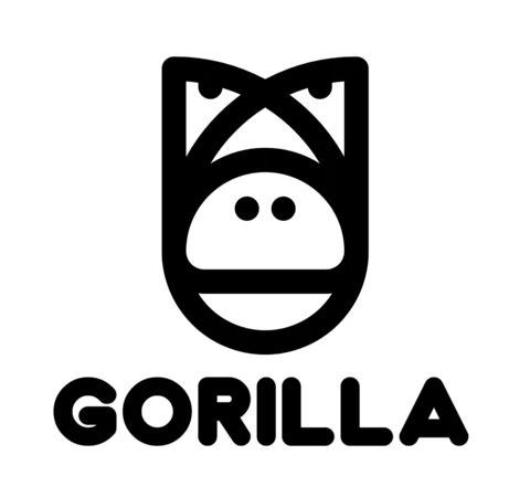 Plantilla de diseño de logotipo Gorila
