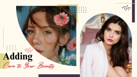 Mua spa et beauté canal youtube thumbnail post design template