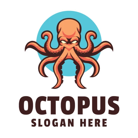 Octopus Logo Design Template