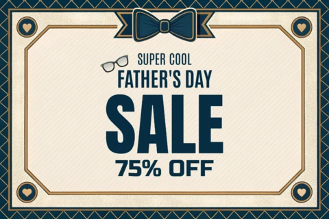 Vintage-Inspired Father's Day Sale Template Design