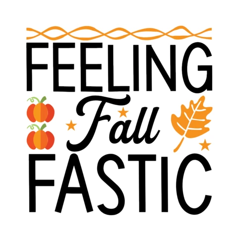 Feeling Fall Fastic Pumpkin T-shirt Design Template