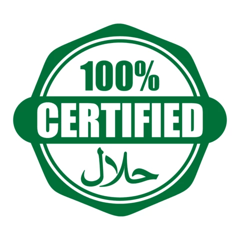 Modèle de logo pour les produits certifiés halal
