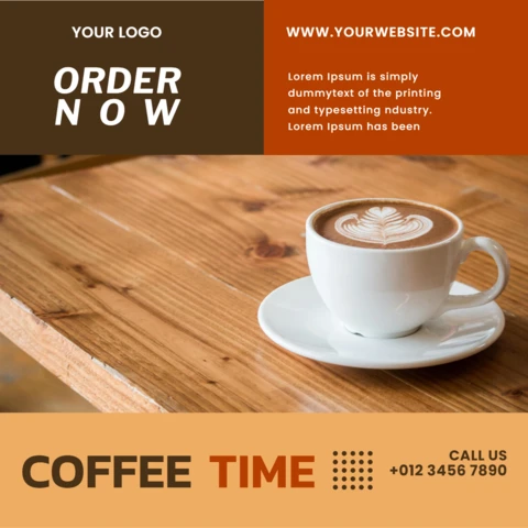 Compre 1 e leve 1 modelo de design de postagem do Instagram para promoção de café