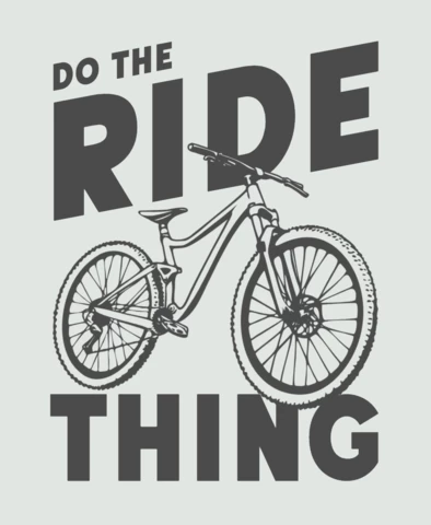 Modèle de conception de t-shirt vintage de vélo de montagne