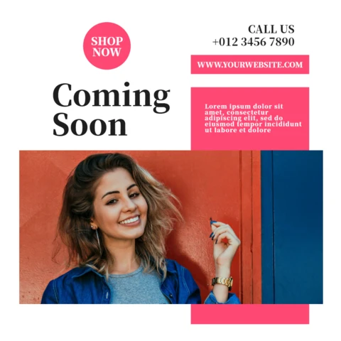 Coming Soon Fashion Sale Instagram Post Design Template