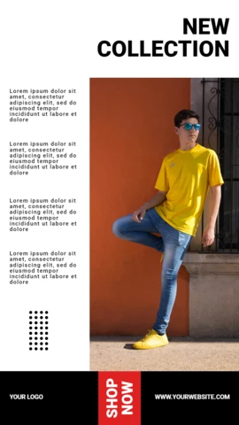Moderne maskuline Designvorlage für Instagram-Werbestory-Posts