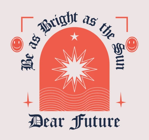 Bright Sunburst Design Template for Inspirational Posters