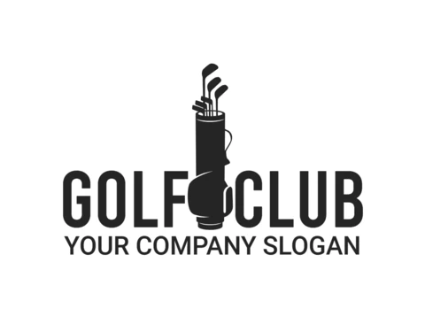 Szablon projektu logo sportowego turnieju klubu golfowego