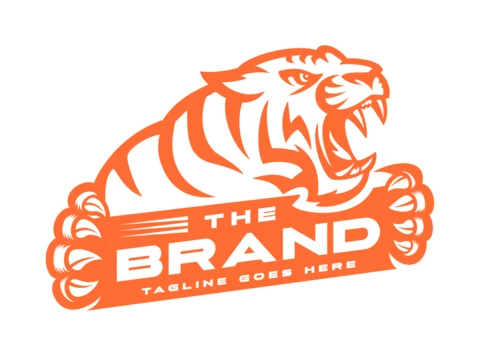 Plantilla de diseño del logotipo de Tiger co