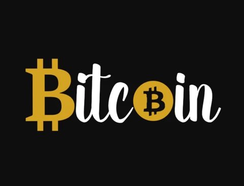 Bitcoin Cryptocurrency T-Shirt Design Template