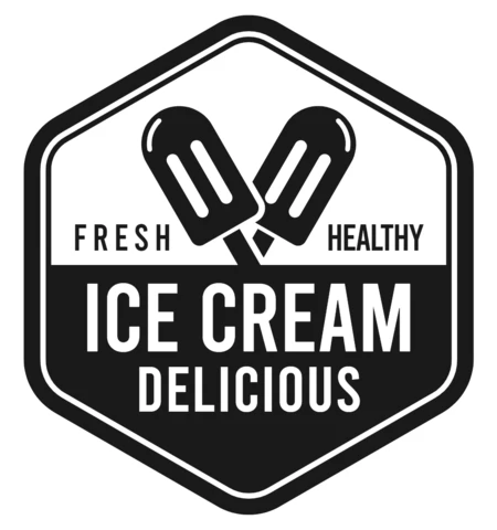 Modèle de logo pour les crèmes glacées