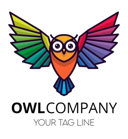Modèle de logo hibou